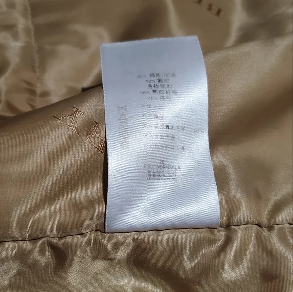 Vintage Burberry Khaki Trench Coat Medium Designer